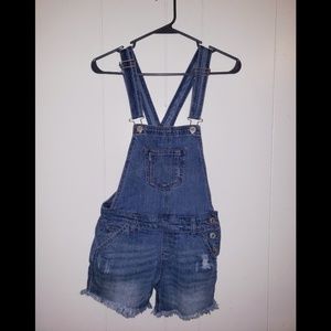 Jean Short Overalls